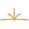 Ekena Millwork Davenport Rough Sawn Timber Gable Bracket, Western Red Cedar, 108"W x 68"H x 2"D x 4"F, 15/12 Pitch GBW108X68X0204DAV00RWR - alternate 3
